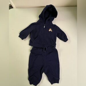 Ralph Lauren Navy Blue Baby sweatsuit